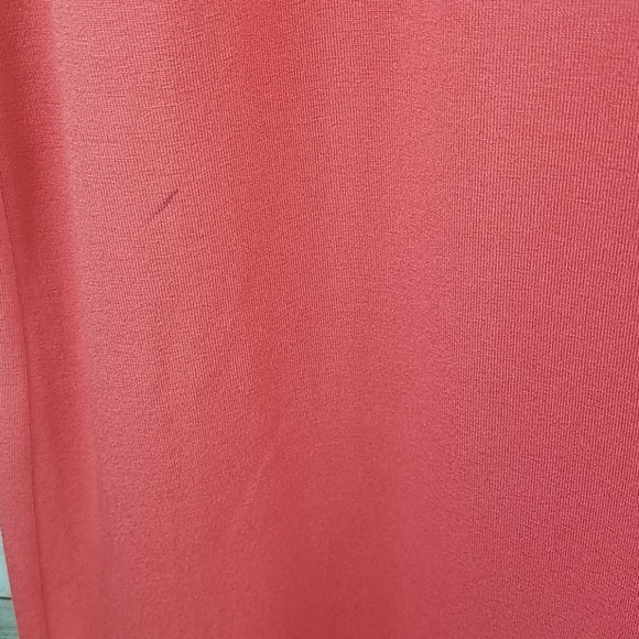Eileen Fisher, women's Coral dress, round neck, short-sleeves, Sz XS/TP - Picture 7 of 7